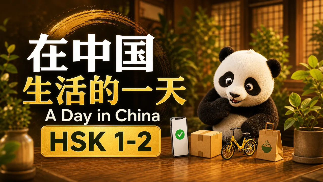 Một ngày sống và du học tại Trung Quốc: Thanh toán di động, xe đạp công cộng và mua sắm online | HSK 1-2