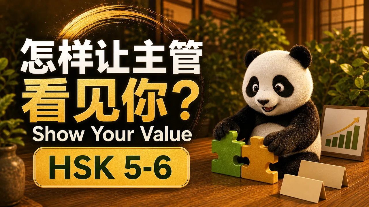 Làm sao để sếp thấy được năng lực của bạn? Kỹ năng quản lý cấp trên | HSK 5-6